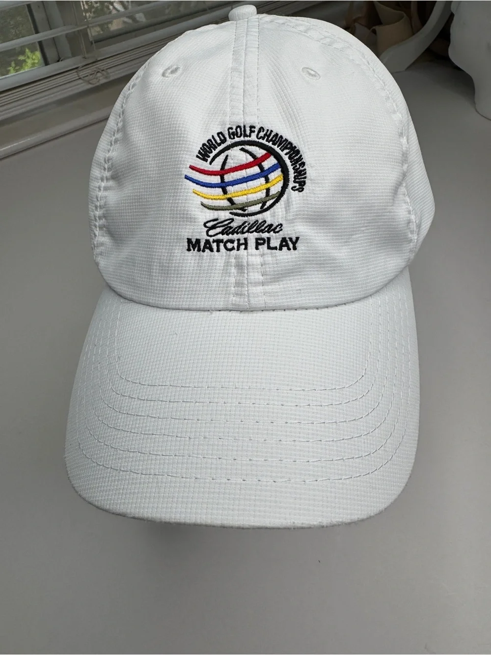 Match Play World Golf Championships White Embroidered Imperial Golf Cap